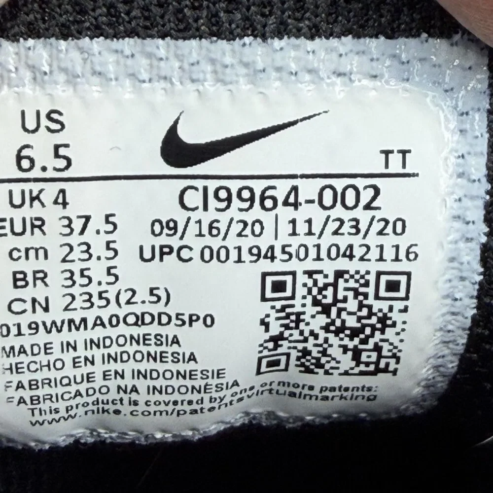 Nike Flex Experience Run 10 Shoes Womens Size 6.5 Black Mesh Sneakers CI9964-002